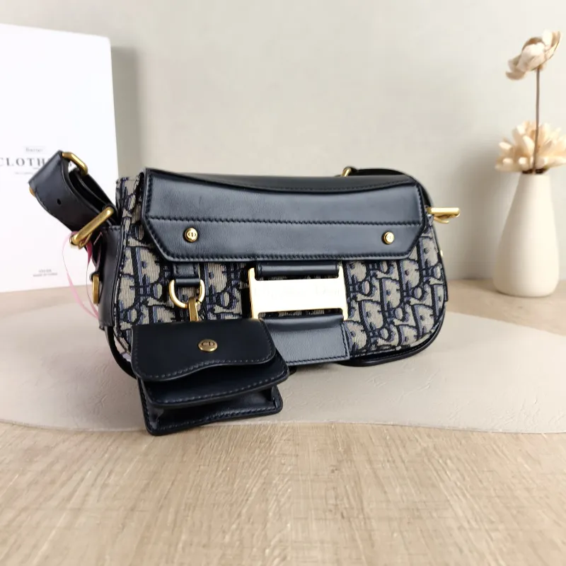 DIOR Crossbody Bag Streetchic Crossbody Bag Blue Canvas Small 24 × 5 × 12.5 cm — cover view 5 of 5
