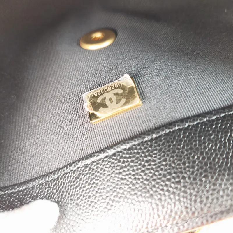 Chanel Crossbody Bag25p Black Grained Calfskin Small22 × 6.5 × 14 cm — detail view 5 of 12
