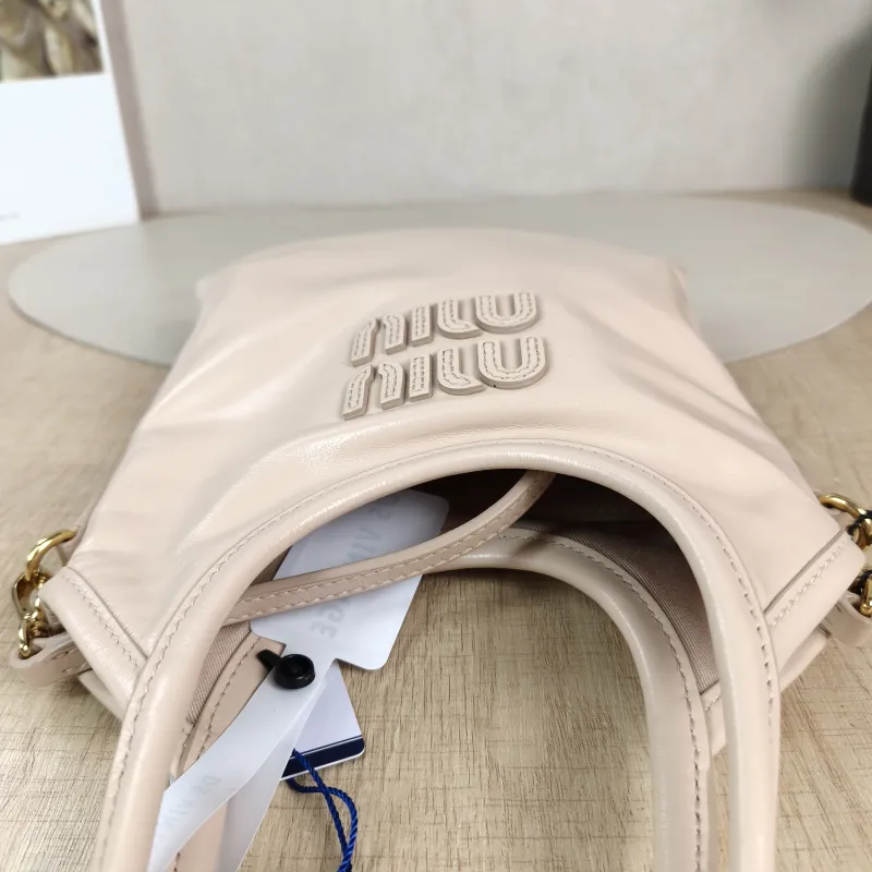Miumiu Shoulder Bag IVY Tote Shopping Tote Pink Calfskin Mini 20*24 — detail view 5 of 11