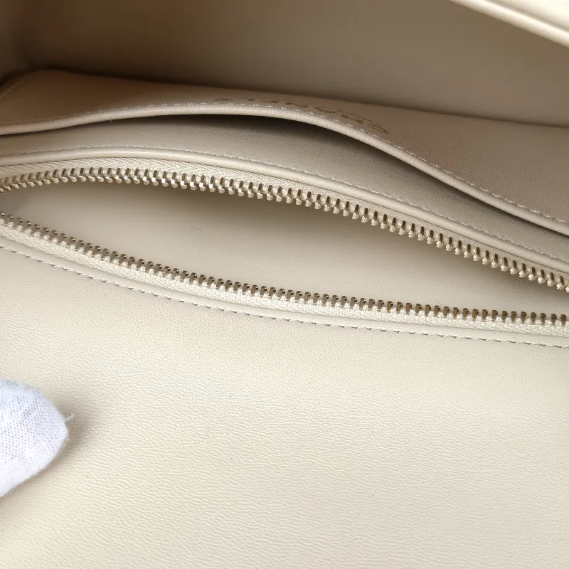 Chanel Crossbody Bag Classic Flap Large Mini CF Mini Beige Lambskin mini 20 × 6 × 12 cm — detail view 11 of 16