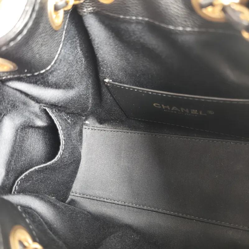 Chanel Shoulder Bag 25Bag Black Grained Calfskin Mini 20 × 12.5 × 22 cm — detail view 4 of 12