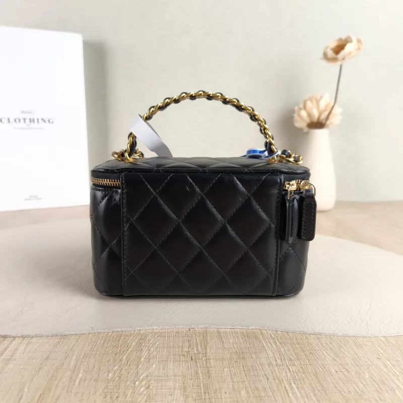 Chanel Crossbody Bag Edition Woven Black Calfskin Mini 16 × 8 × 9.5 cm — cover view 3 of 5