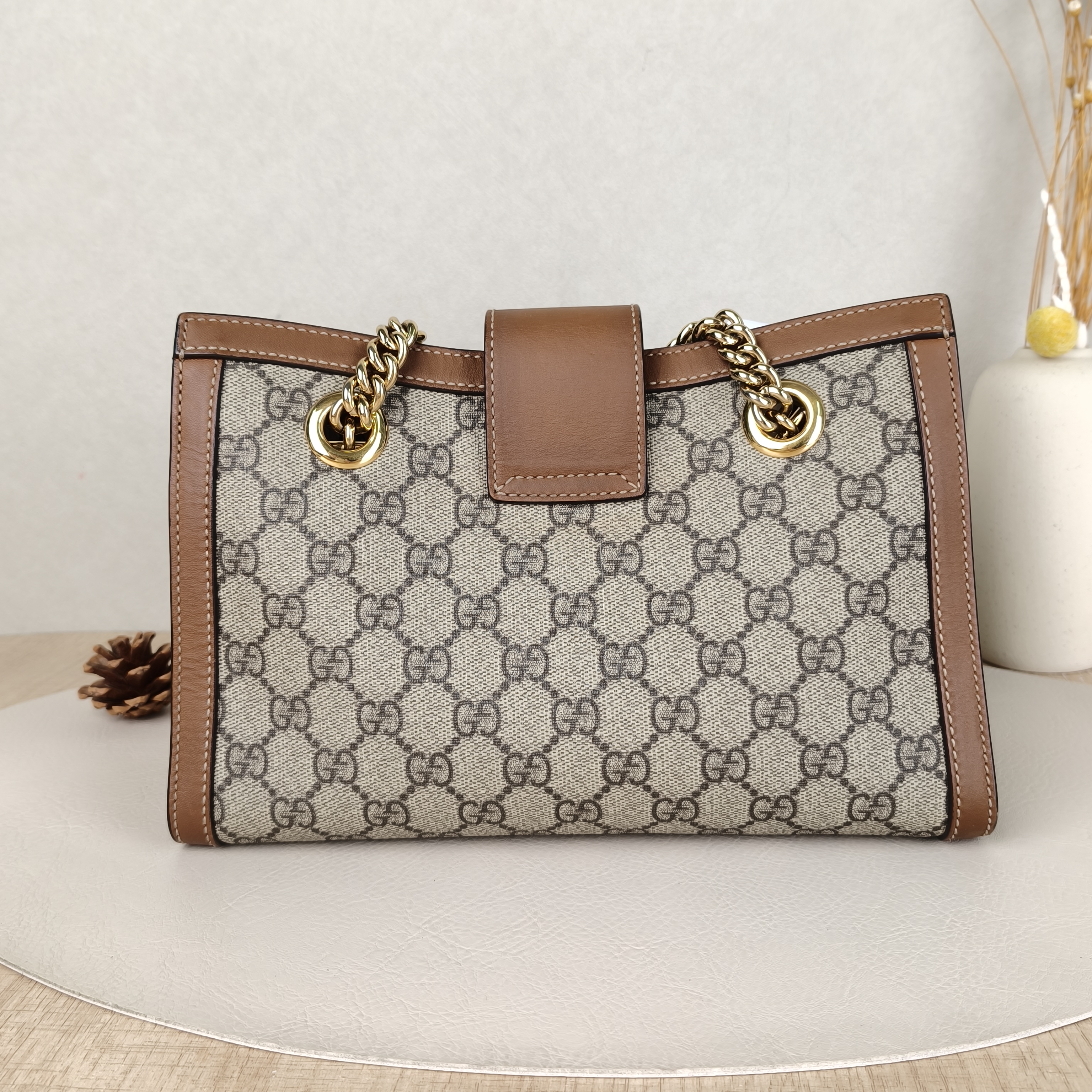 GUCCI Shoulder Bag Padlock Tote Monogram PVC Medium26 × 10 × 18 cm — cover view 5 of 6