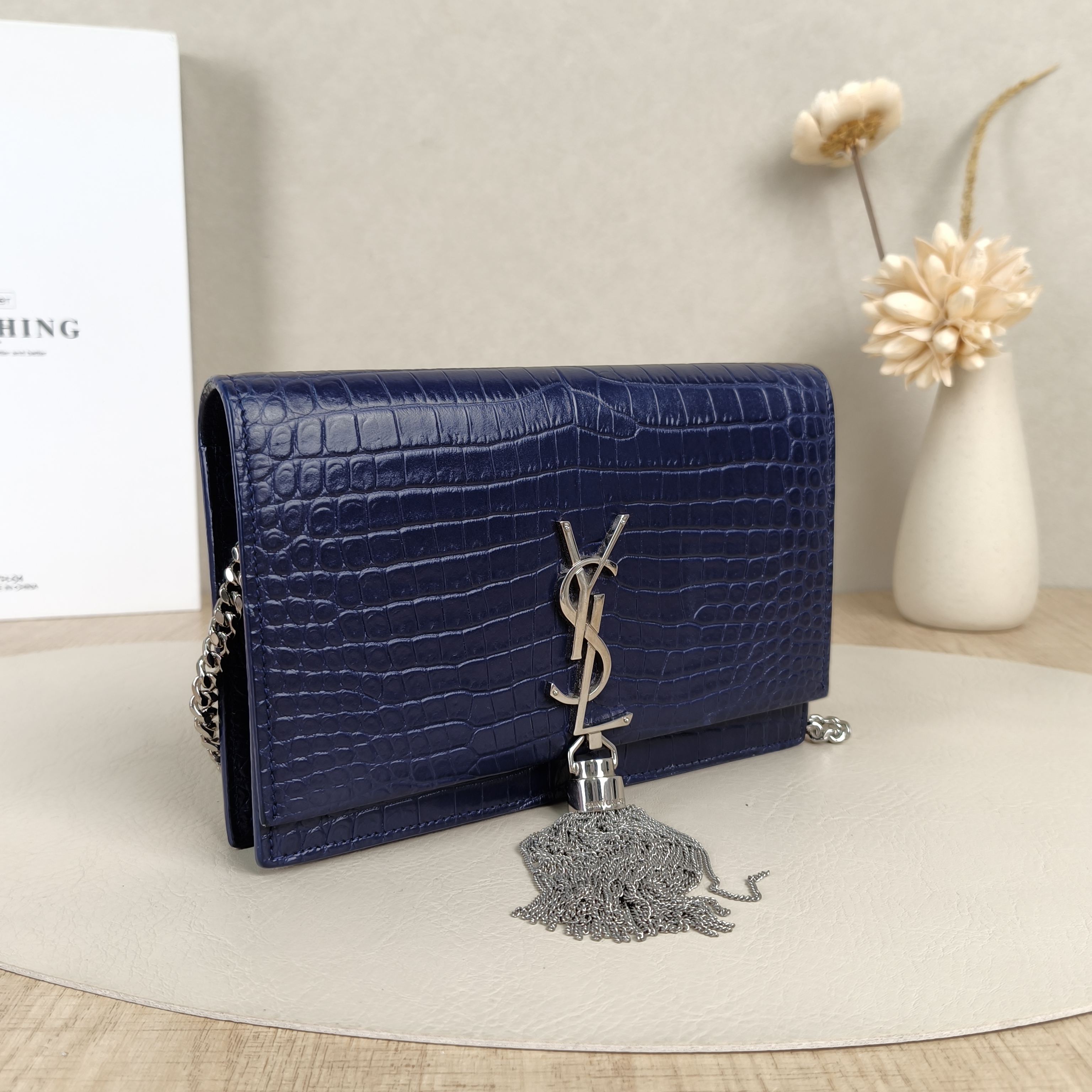 SAINT LAURENT Crossbody Bag KATE Edition Calfskinmini19 × 4 × 12 cm — cover view 5 of 8