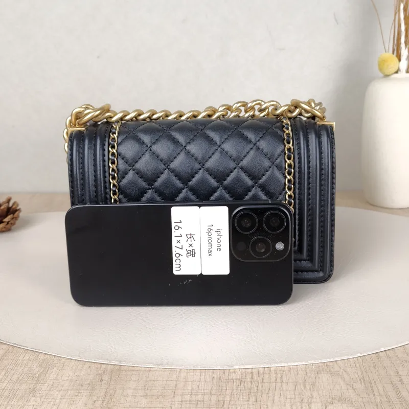 Chanel Crossbody Bag Le BoyBlack Calfskin Small 20.5 × 8.5 × 12 cm — cover view 2 of 5