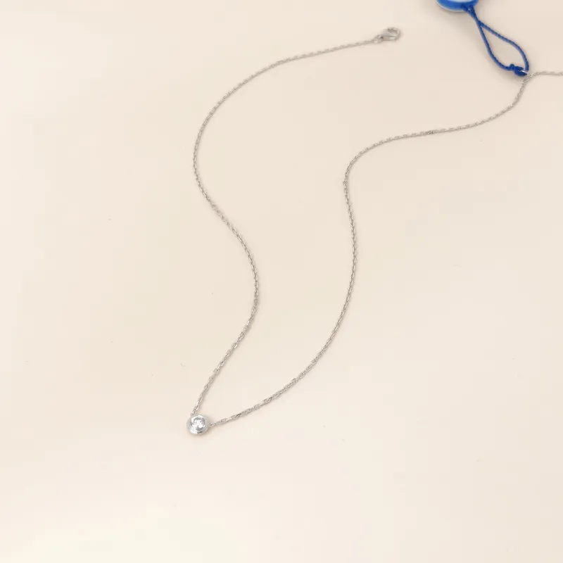 CARTIER Necklace d'Amour Necklace White Gold 18KW hite Gold Diamond Large 40cm — cover view 4 of 10