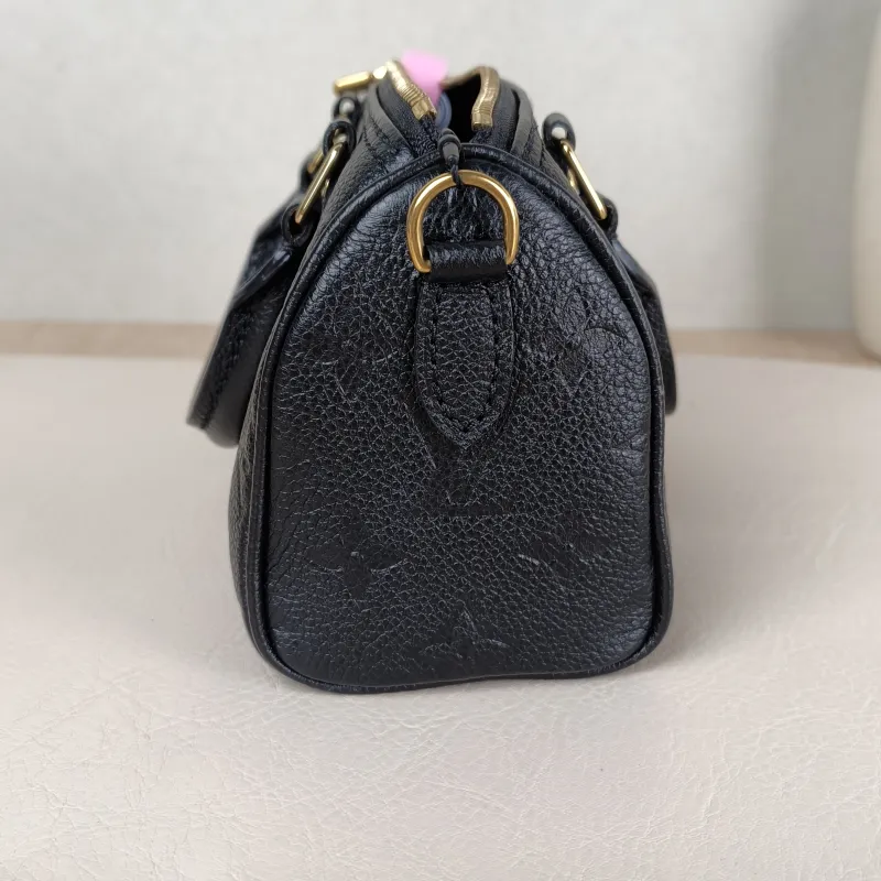 Louis Vuitton Crossbody Bag Speedy Nano Black Monogram Empreinte Embossed Calfskin nano 16 × 7.5 × 10 cm — detail view 9 of 9