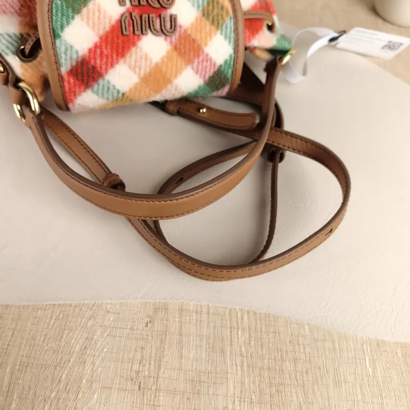 Miumiu Backpack Backpack Colorblock Medium 18 × 11.5 × 22 cm — detail view 5 of 11