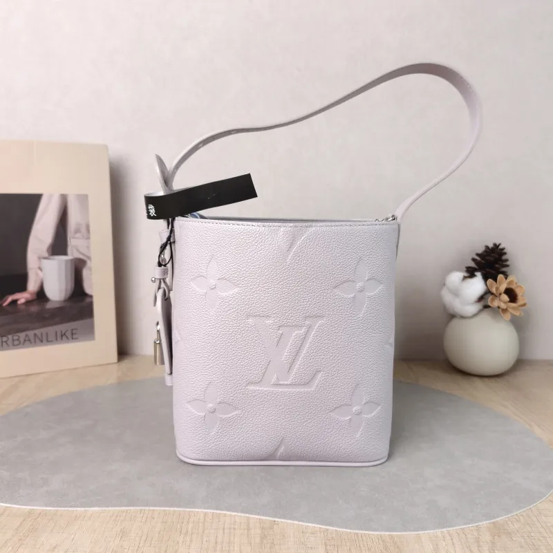 Louis Vuitton Top Handle Bag ALL IN BB Grey Calfskin BB 16 × 12 × 18 cm — detail view 11 of 12