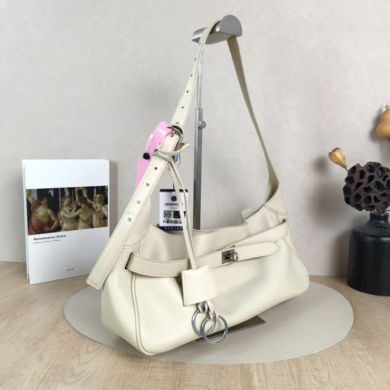 BALENCIAGA Shoulder Bagbel air White Calfskin One Size35 × 10 × 21 cm — cover view 4 of 5