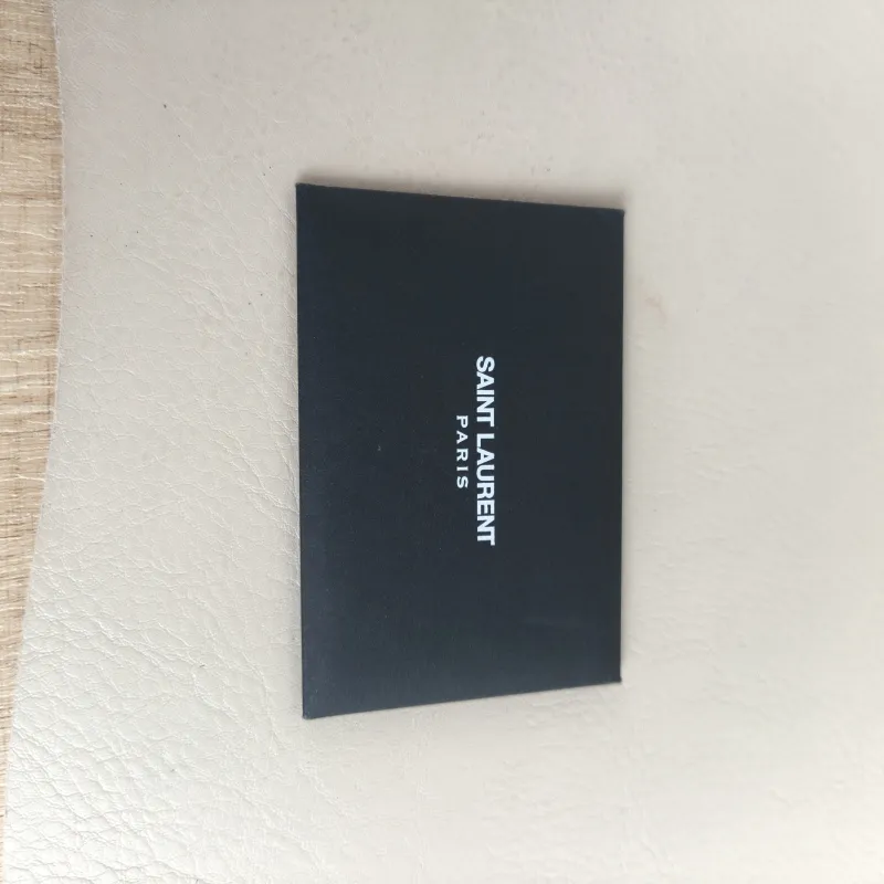 SAINT LAURENT Crossbody Bag CASSANDRE ENVELOPE Black Calfskin One Size 22.5 × 4 × 14 cm — detail view 3 of 10