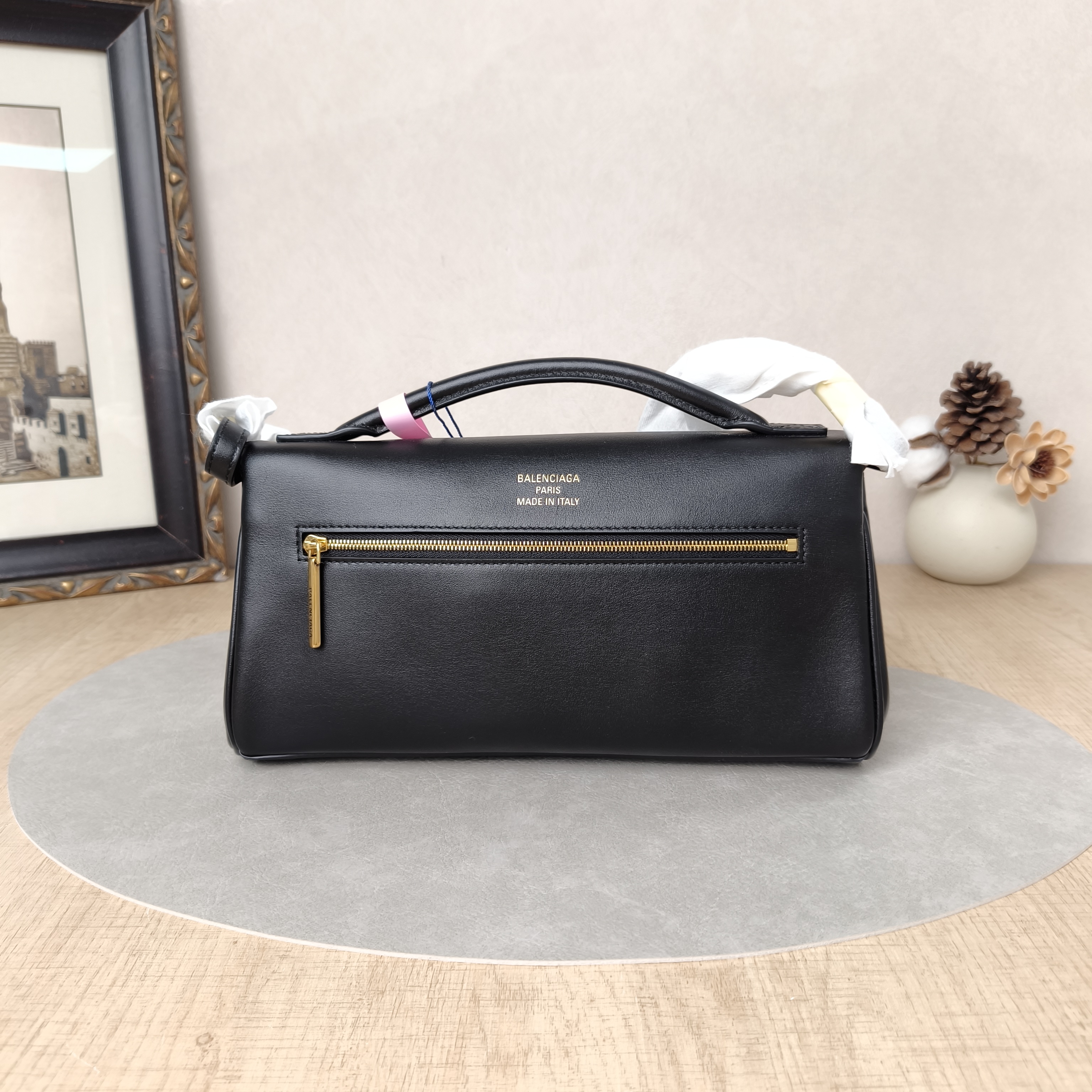 BALENCIAGA Crossbody Bagbel air Top Handle Crossbody Bag Black Calfskin One Size25.5 × 5 × 15.5 cm — cover view 3 of 5
