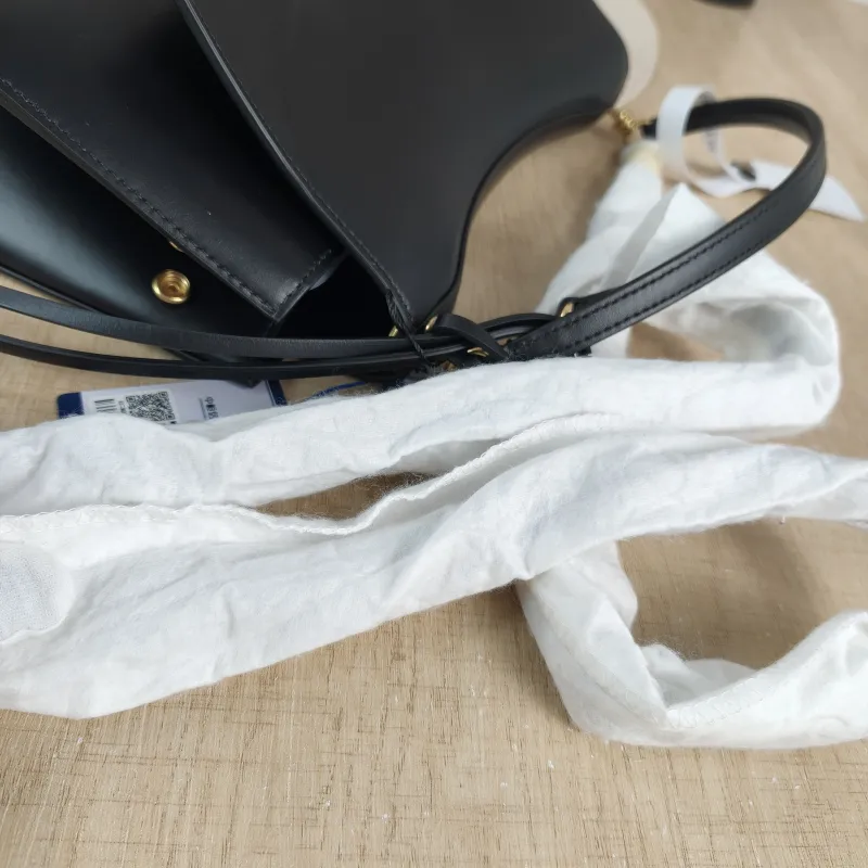 BALENCIAGA Crossbody Bag Top Handle Crossbody Bag Black Calfskin One Size 28 × 12 × 23 cm — detail view 10 of 13