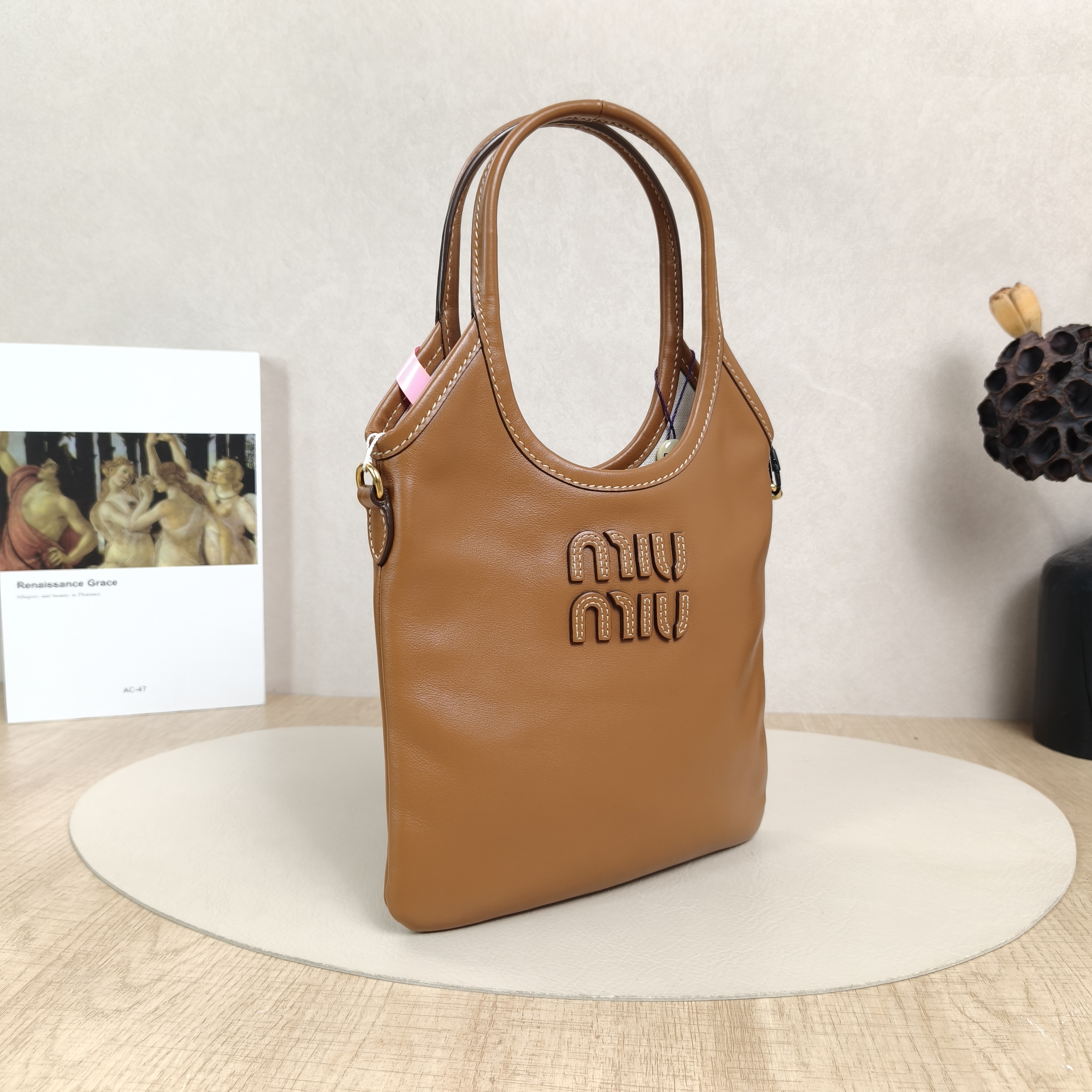 Miumiu Shoulder Bag IVY Tote Shopping Tote CC alfskinmini20*24 — cover view 2 of 6