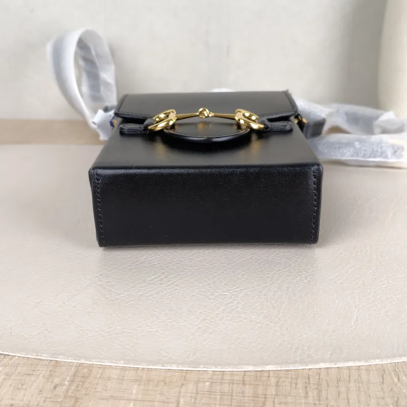 GUCCI Crossbody Bag Horsebit 1955Collection Mini Black Calfskinmini11.5 × 4 × 17 cm — cover view 4 of 6
