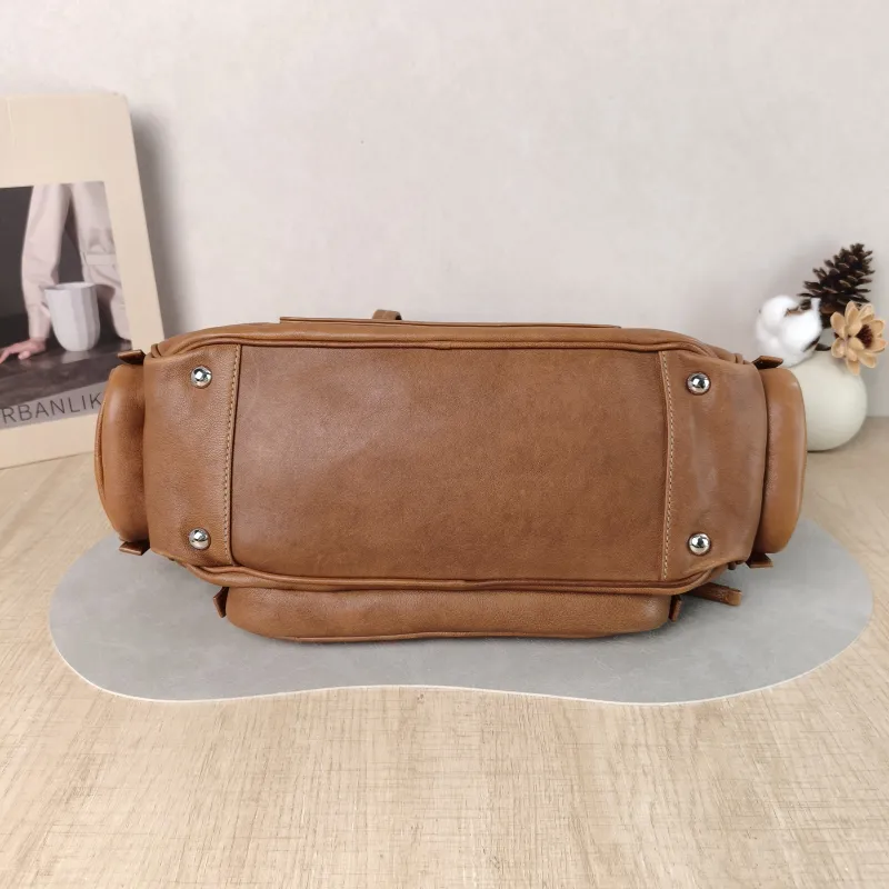 Miumiu Top Handle Bag Pocket Top Handle Bag Caramel SL ambskin One Size 32 × 14 × 22 cm — cover view 2 of 6