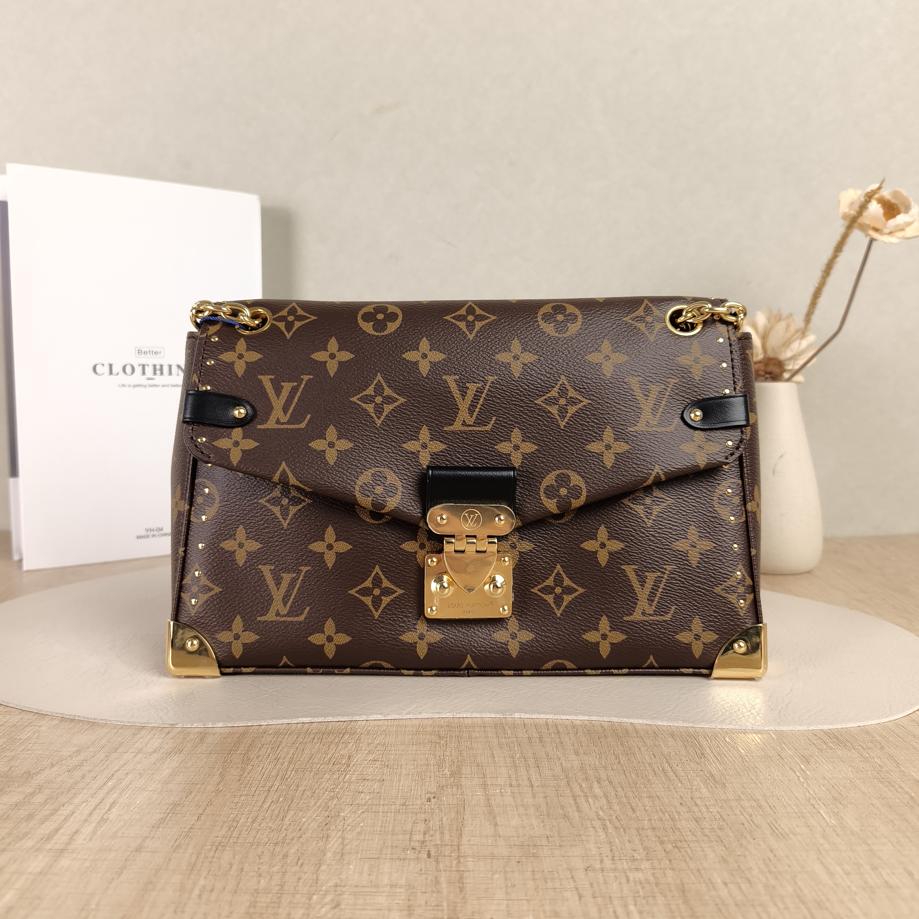 Louis Vuitton Shoulder Bag Trunkie Box Chain Bag Monogram PVC Large27 × 8 × 16 cm