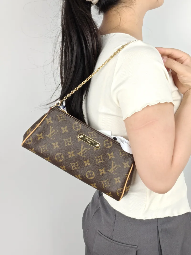 Louis Vuitton Shoulder Bag Pochette Eva Monogram PVC One Size27 × 5 × 11 cm — on-model view 2 of 2