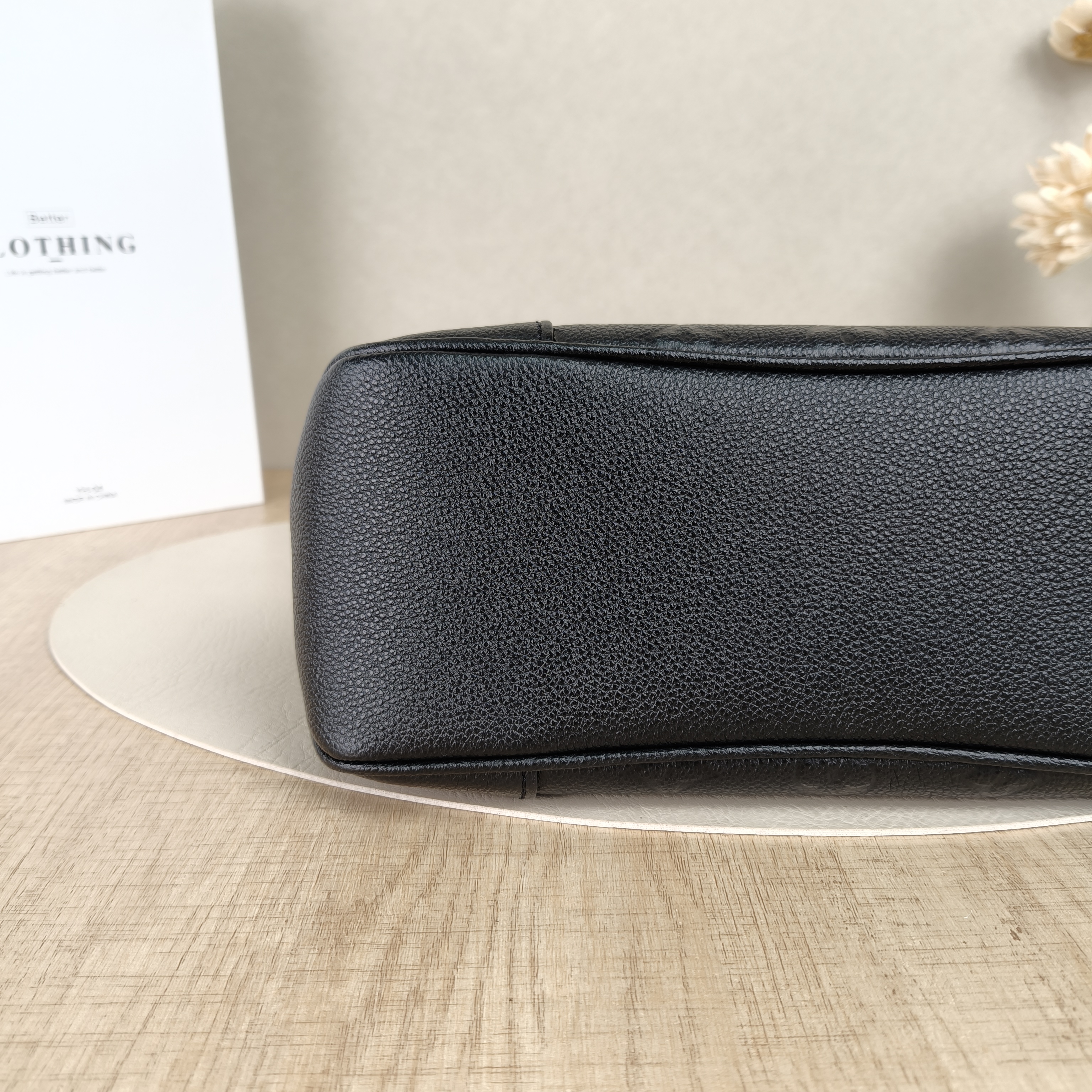 Louis Vuitton Crossbody Bag Boulogne Black Monogram Empreinte Embossed Calfskin Small26 × 9.5 × 16 cm — cover view 8 of 8