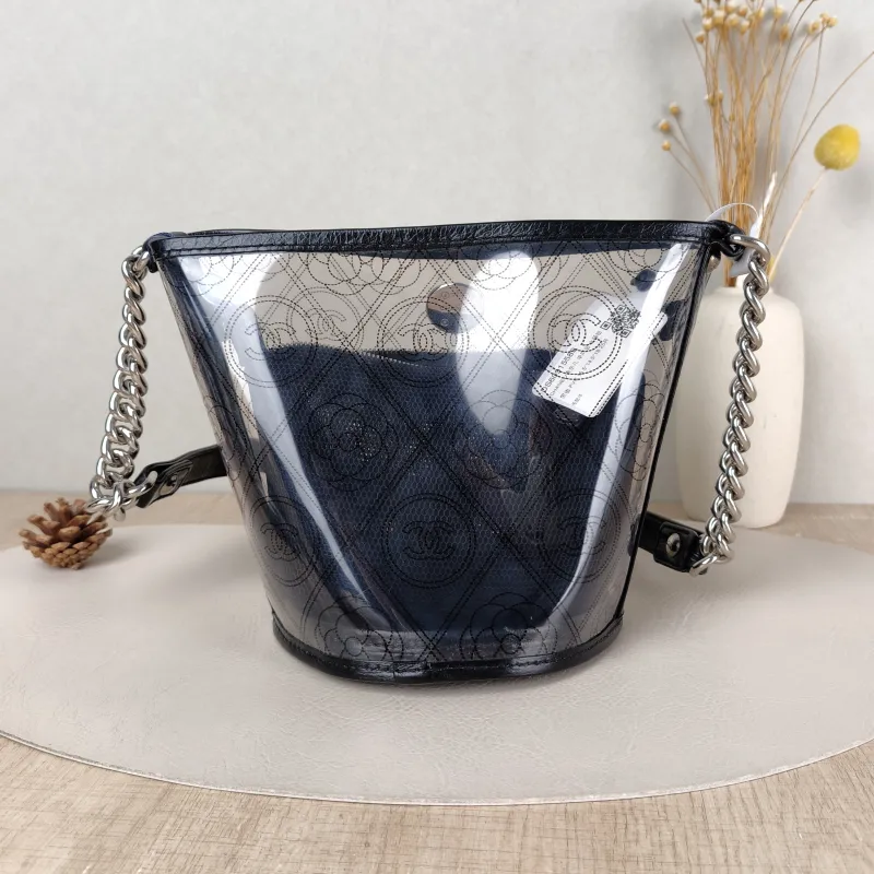 Chanel Shoulder Bag Bucket Bag Black PVC 15.5 × 14.5 × 18 cm 25 — cover view 3 of 5