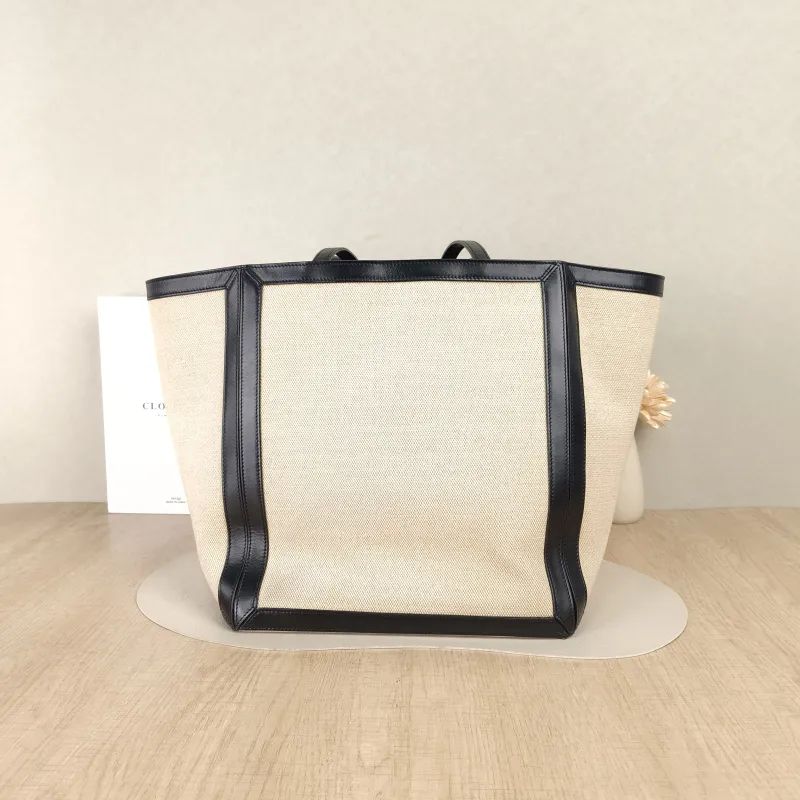 CELINE Top Handle Bagcabas logo tote Colorblock Black Canvas One Size31 × 25 × 30.5 cm — cover view 5 of 5