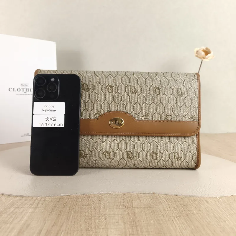 DIOR Shoulder Bag Shoulder Bag Brown PVC One Size 28 × 4 × 17 cm — cover view 4 of 5