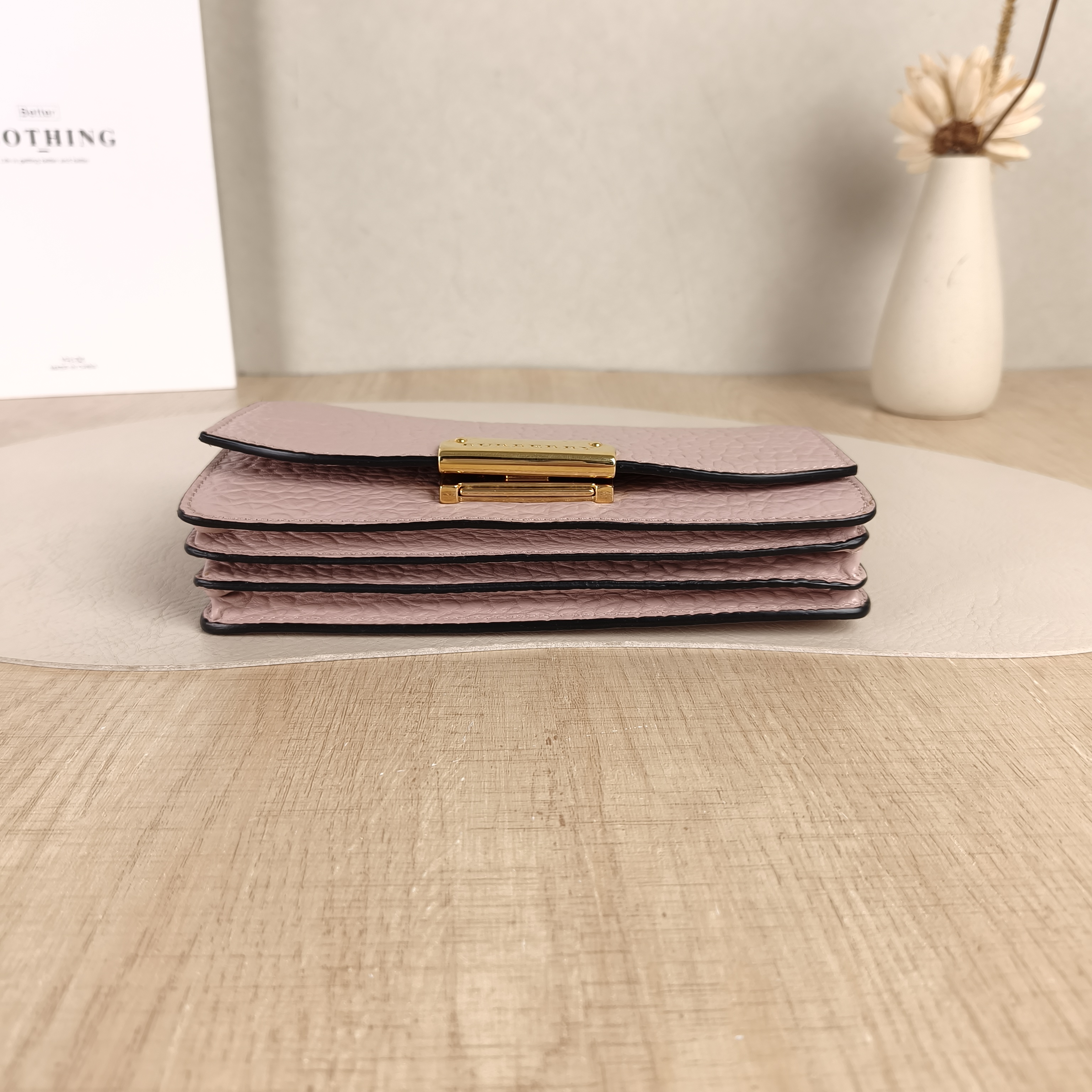 BURBERRY Crossbody Bag Crossbody Bag Pink Calfskin One Size19 × 4 × 10.5 cm — cover view 3 of 5