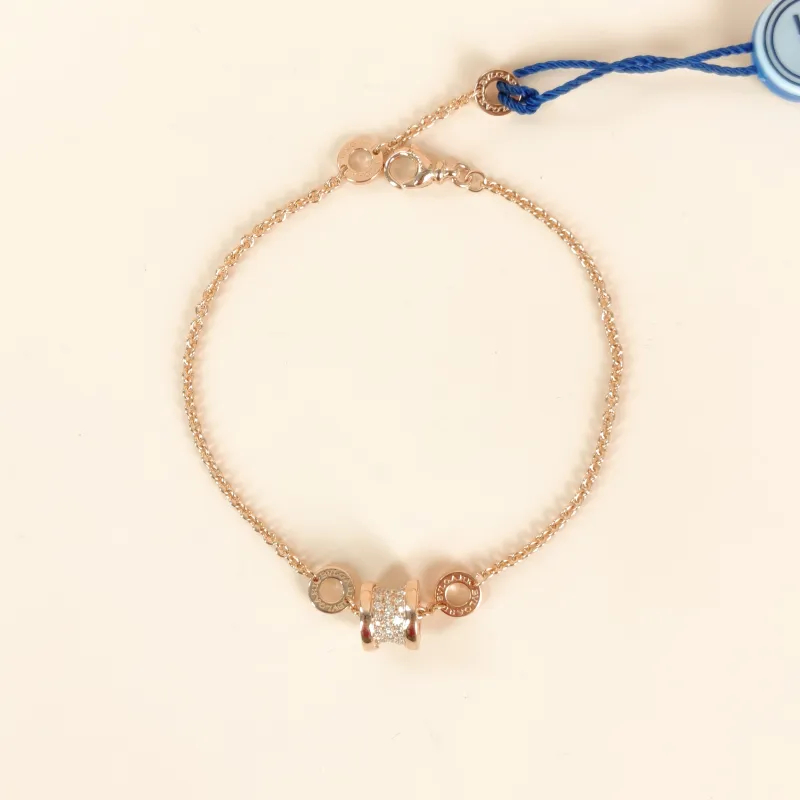 Bvlgari Bracelet B.ZERO1Collection Pavé Diamond Rose Gold Diamond18KR ose Gold One Size 20cm