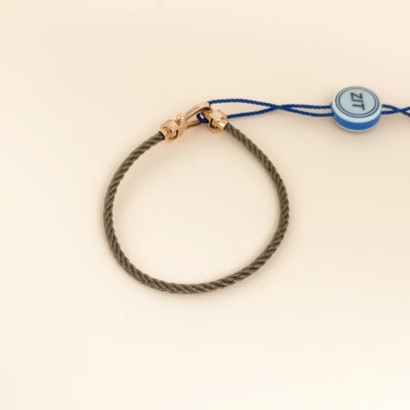 FRED Bracelet Force 10 Collection Bracelet Gold18KY ellow Gold Diamond Medium2.2*0.9-17.5 — cover view 2 of 7