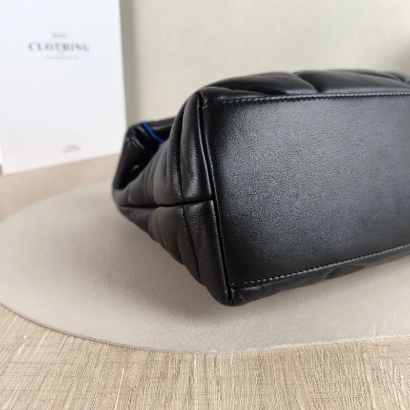 SAINT LAURENT Shoulder Bag PUFFER Black SL ambskin Small 29 × 11 × 17 cm — detail view 3 of 11