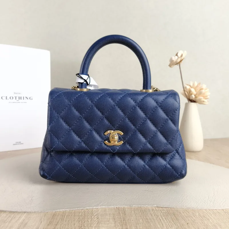 Chanel Top Handle Bag Coco Handle​ Grained Calfskin Small 24 × 10 × 14 cm 25