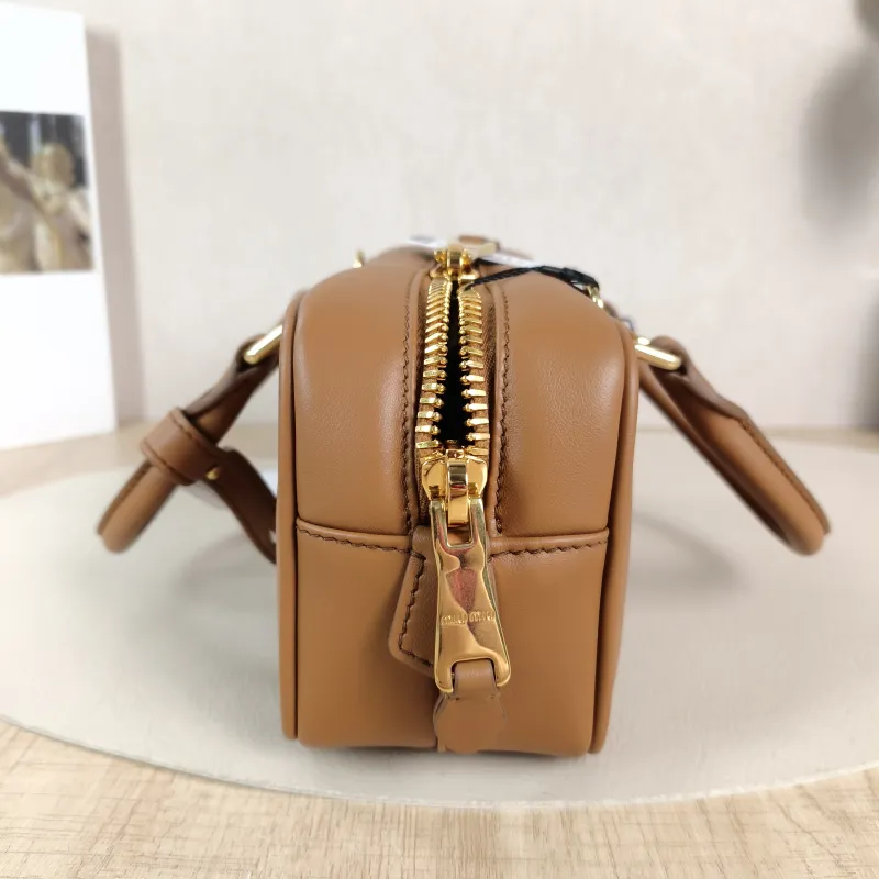 Miumiu Top Handle Bag Arcadie Collection Bowling Bag CC alfskin Medium 22 × 7.5 × 10.5 cm — detail view 1 of 11