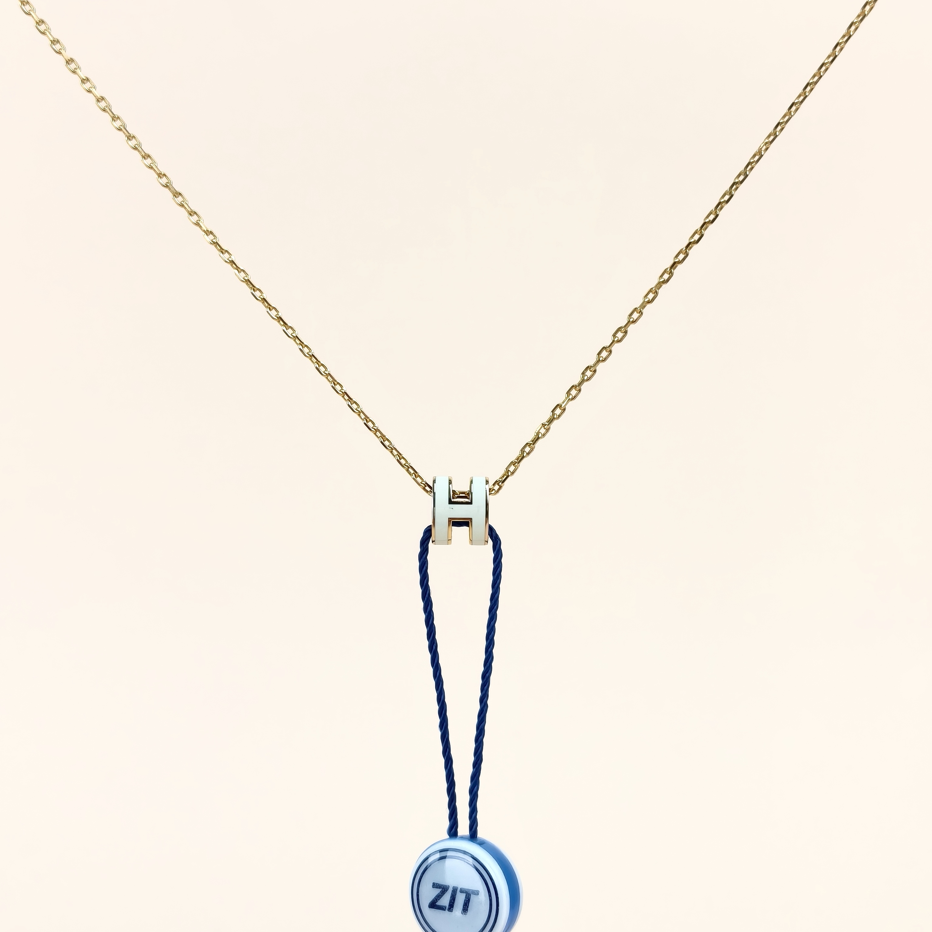 Hermès Necklace Pop HN ecklace White mini40cm
