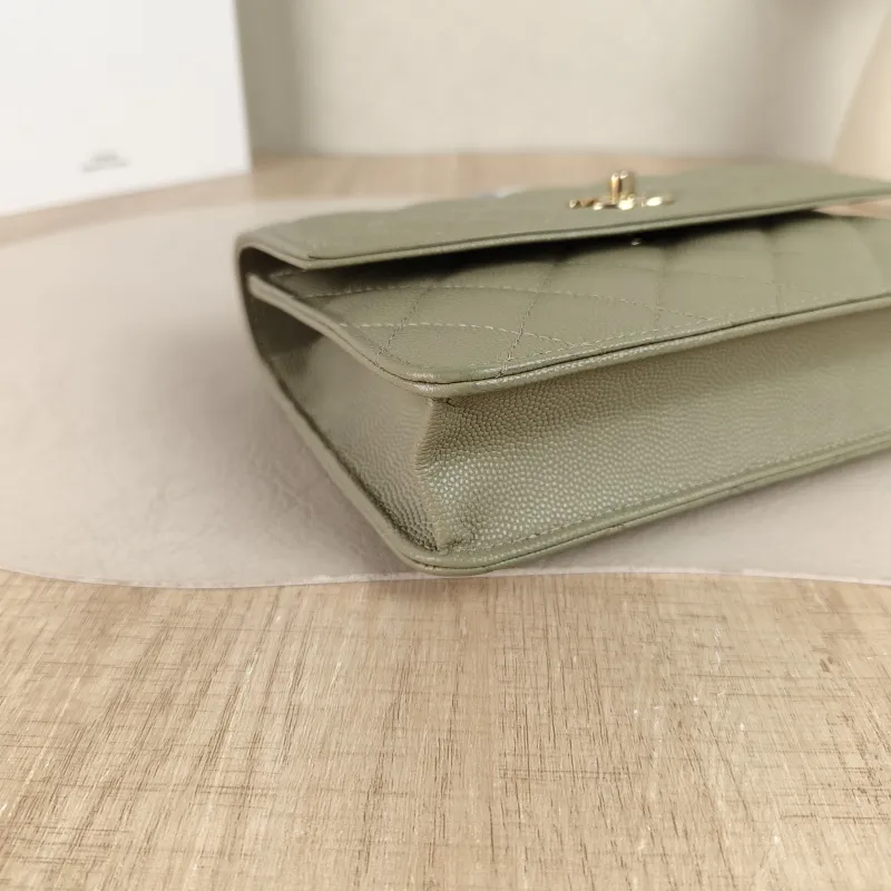 Chanel Backpack26c · 25c Backpack Green Grained Calfskin One Size18.2 × 5 × 14 cm — detail view 5 of 11