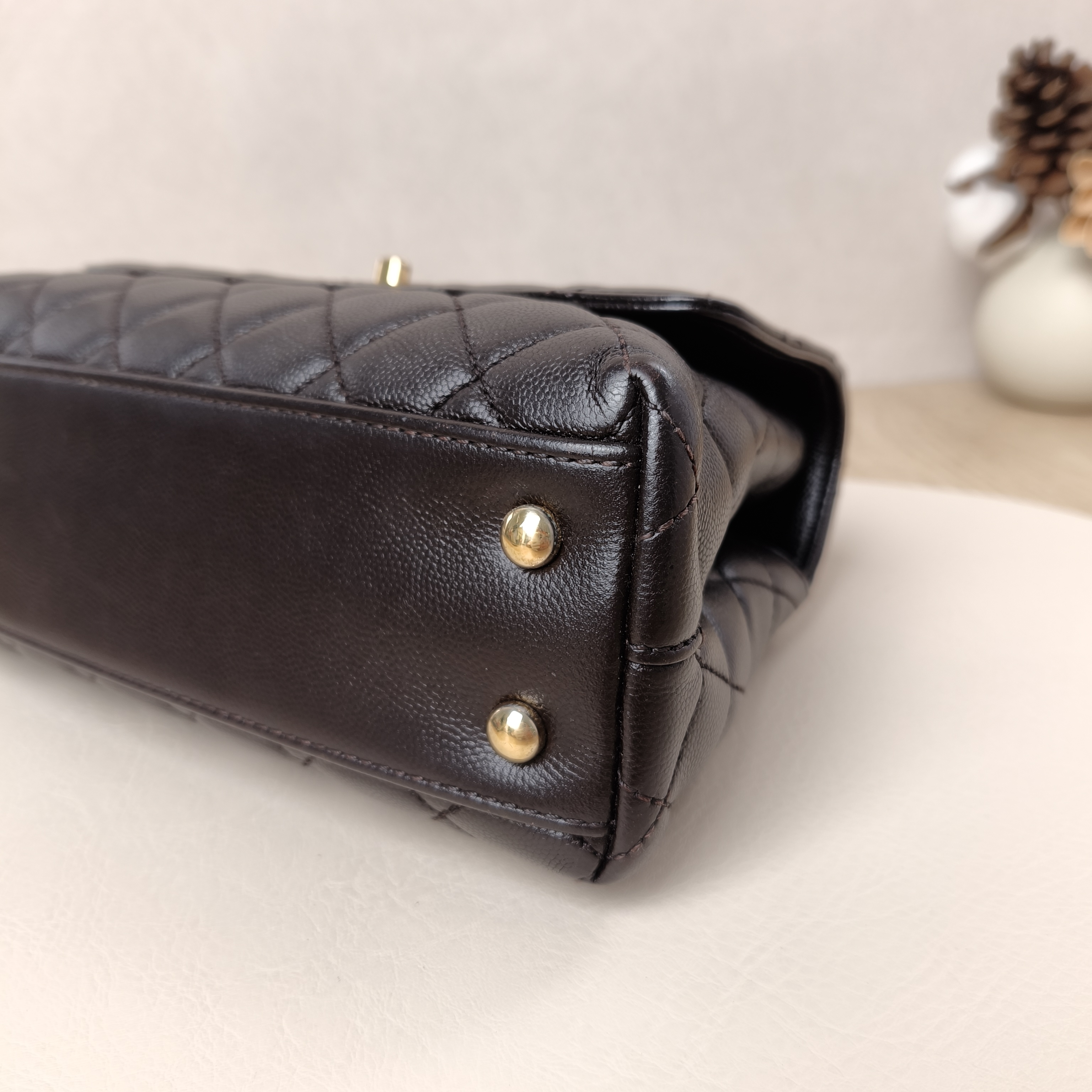 Chanel Top Handle Bag Coco Handle Grained Calfskin Small24 × 10 × 14 cm — cover view 9 of 10