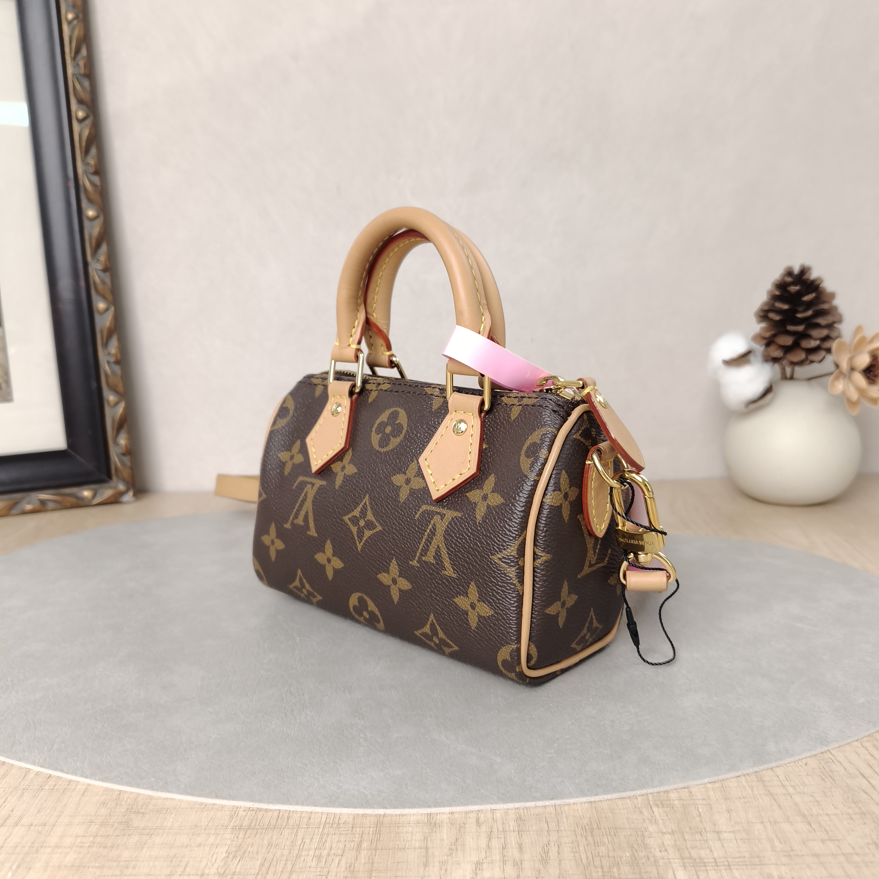 Louis Vuitton Crossbody Bag Speedy Nano Monogram Shoulder Strap PV Cnano16 × 7.5 × 10 cm — cover view 5 of 5