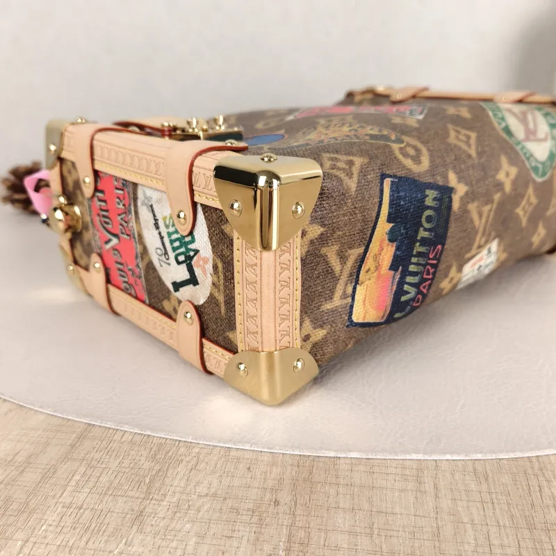 Louis Vuitton Crossbody Bag Side Trunk Box Edition Brown PVC Medium 23.5 × 8.5 × 16 cm — detail view 8 of 11
