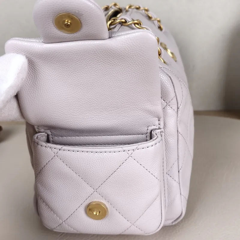 Chanel Shoulder Bag Bowling Bag Calfskin One Size24 × 13 × 15 cm — detail view 7 of 14