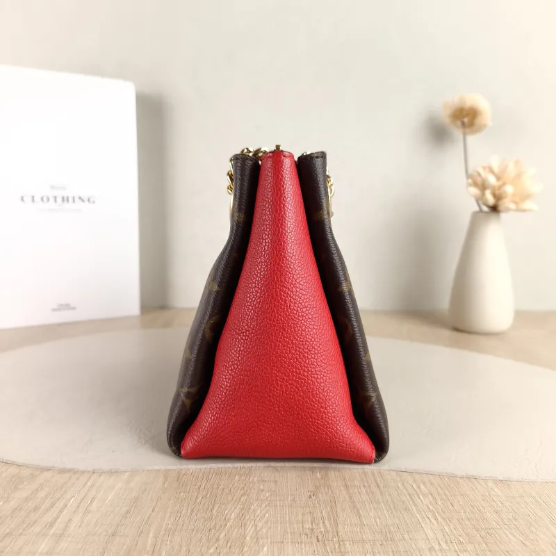 Louis Vuitton Crossbody Bag Surène BB Chain Bag Red Monogram PVC · Calfskin BB 24 × 11 × 17 cm — detail view 6 of 11