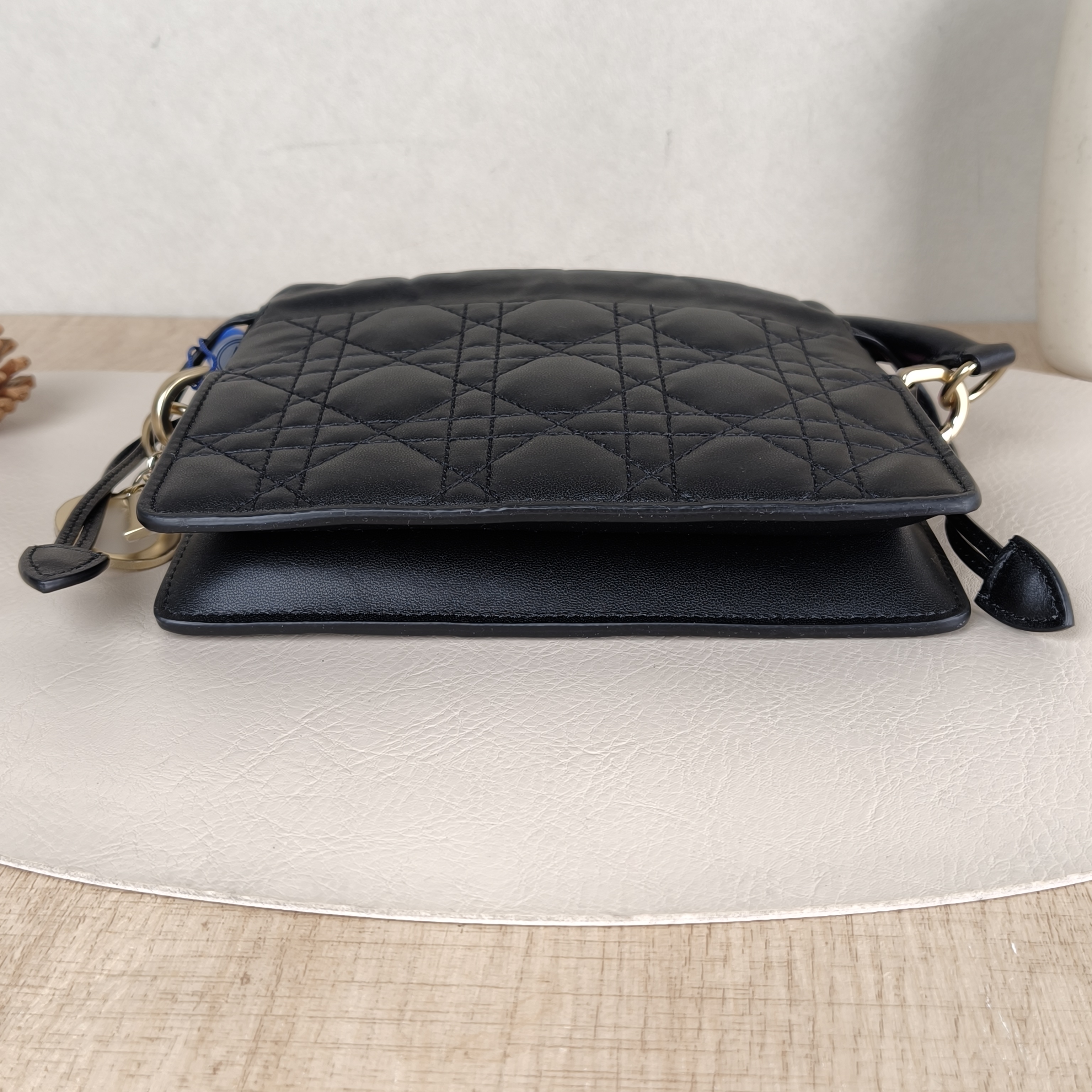 DIOR Crossbody Bag Lady Milly Chain Bag Black Lambskinmini19 × 5 × 13 cm — cover view 2 of 5
