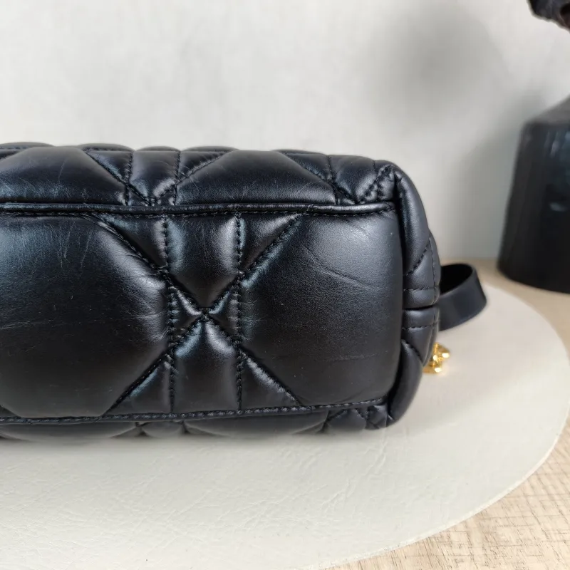 DIOR Crossbody Bag Sac Nomad Clutch Vanity Case Bag Black Calfskin Small 34 × 10 × 17 cm — detail view 9 of 11