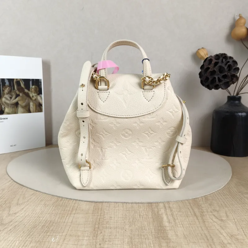 Louis Vuitton Backpack Backup Backpack White Calfskin One Size 20 × 14 × 22 cm — cover view 6 of 6