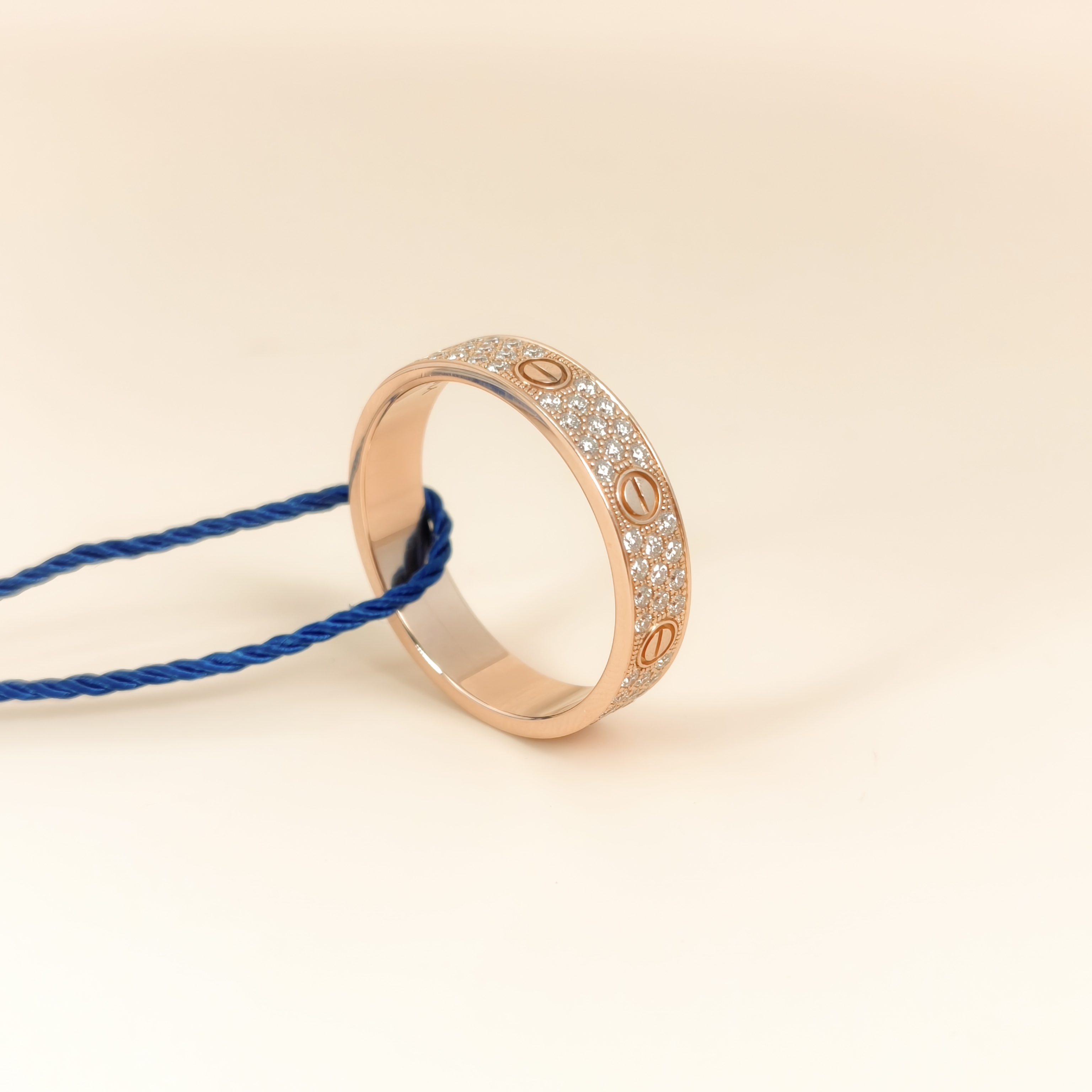 CARTIER Ring Love Collection Rose Gold Diamond18KR ose Gold Small60 — cover view 2 of 7