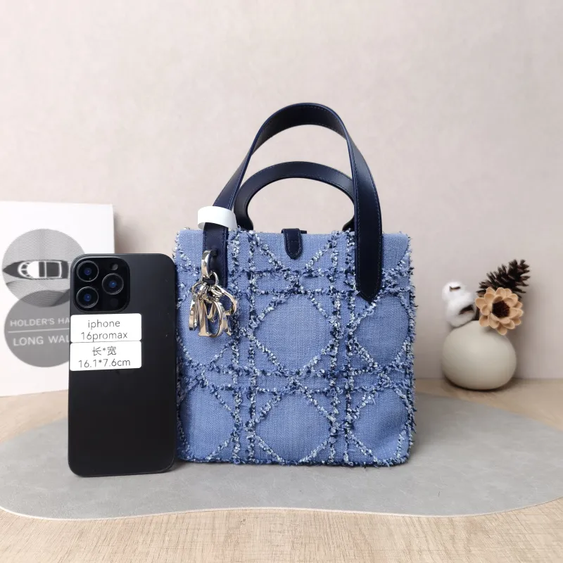 DIOR Top Handle Bag TOUJOURS Edition Blue Small 18.5 × 12 × 18.5 cm — cover view 4 of 6