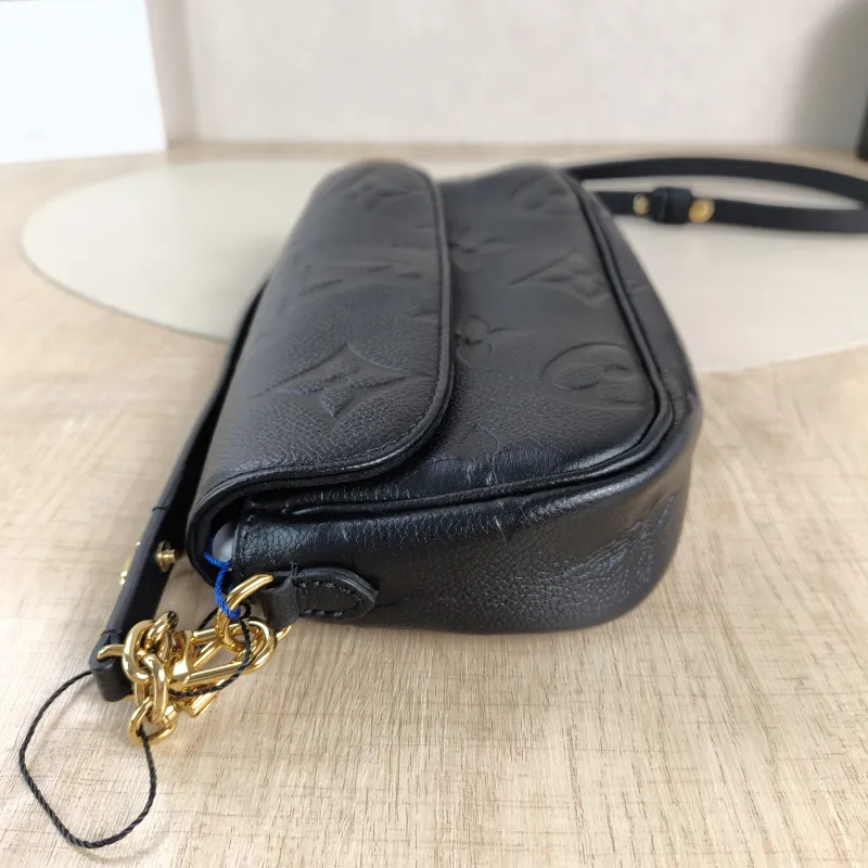Louis Vuitton Crossbody Bag IVY Black Empreinte Embossed Calfskin Small 23.5 × 4.3 × 12 cm — detail view 8 of 13