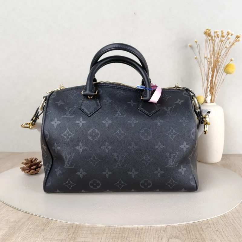 Louis Vuitton Top Handle Bag Speedy25Black Calfskin One Size25 × 13 × 18 cm