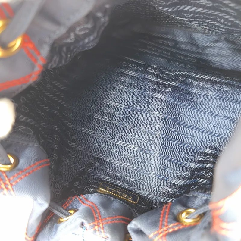 PRADA Shoulder Bag Bucket Bag Nylon One Size 18 × 12 × 23 cm — detail view 9 of 11