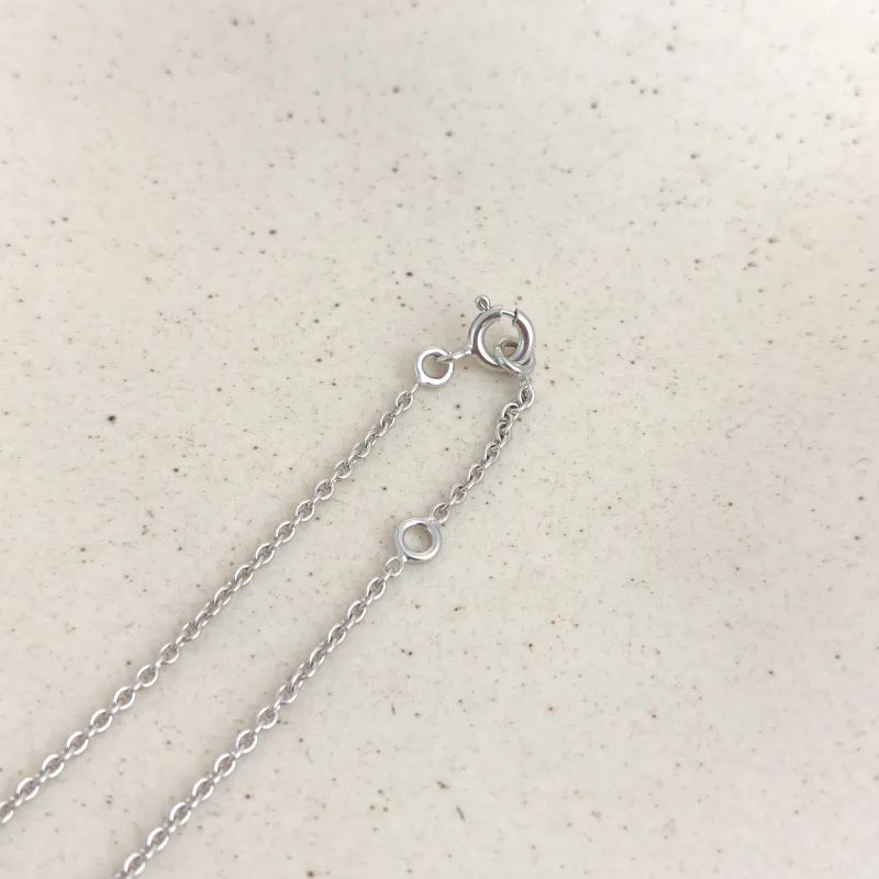 Hermès Necklace Amulettes Kelly Pavé Diamond Necklace White Gold18KW hite Gold Diamond One Size40cm — cover view 7 of 8