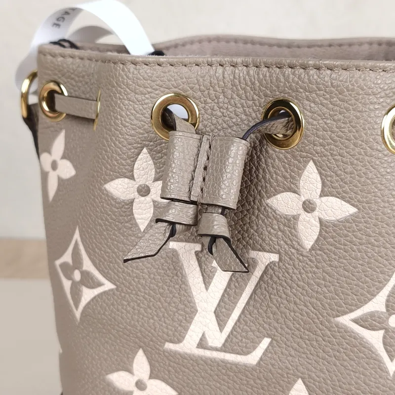 Louis Vuitton Crossbody Bag NANO NOÉ Bucket Bag Nano · White Monogram Empreinte Embossed Calfskin nano 13 × 10 × 16 cm — detail view 2 of 11