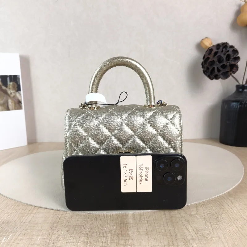 Chanel Crossbody Bag Coco Handle​ Grained Calfskin Mini 19 × 9 × 13 cm — cover view 2 of 5